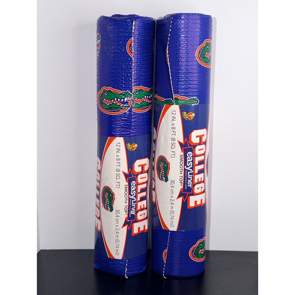 Florida Gators EasyLiner Smooth Top Shelf Liner 12" x 8' 2 Rolls Duck Brand 2013